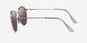Ray-Ban RB3447 Round Rose Gold MetalSunglass Frames from EyeBuyDirect, Side View