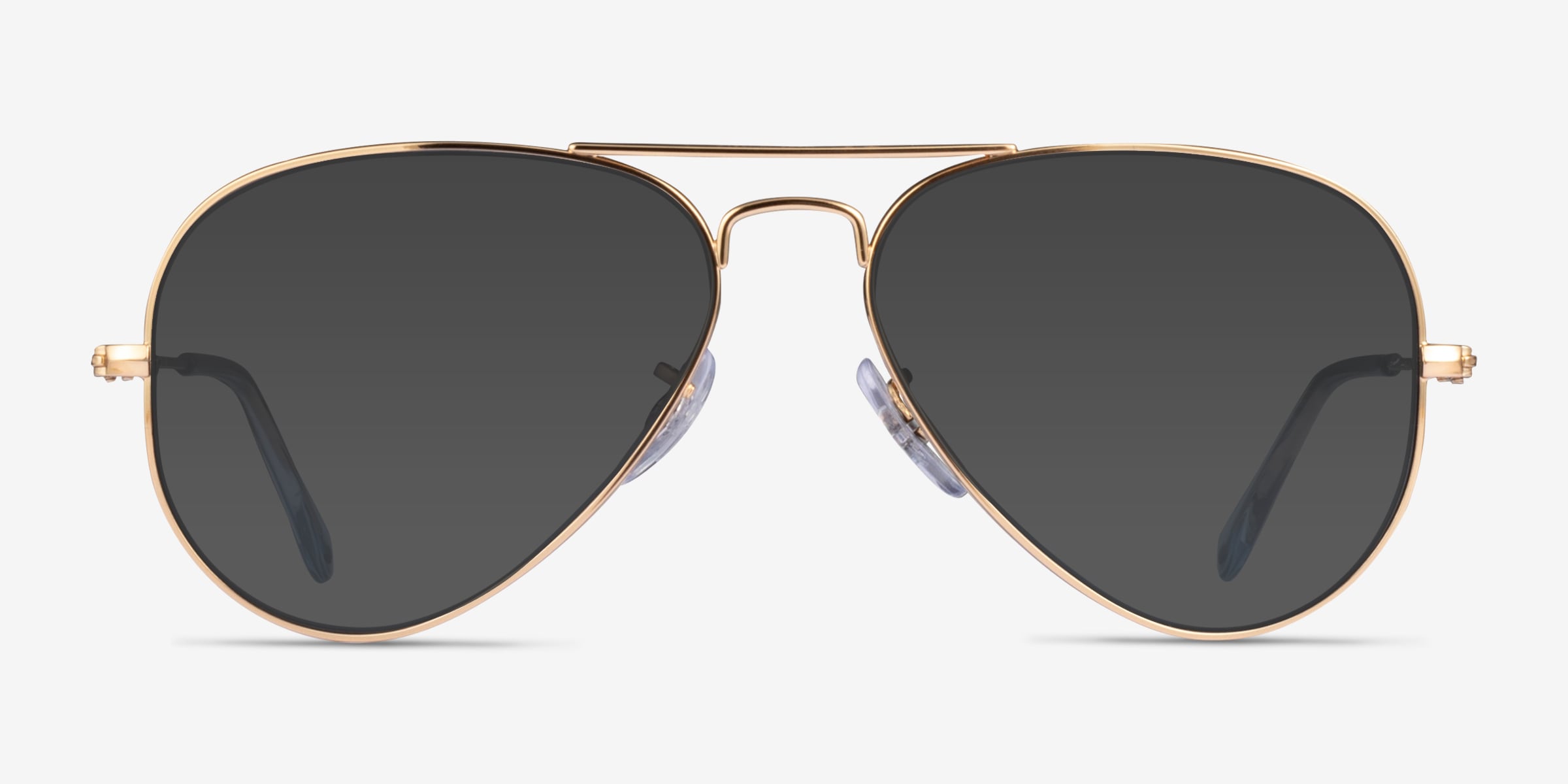 Gold polarized aviator sunglasses online