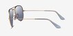 Ray-Ban RB3025 Aviator Pale Gold MetalSunglass Frames from EyeBuyDirect, Side View