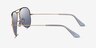 Ray-Ban RB3025 Aviator Pale Gold MetalSunglass Frames from EyeBuyDirect, Side View