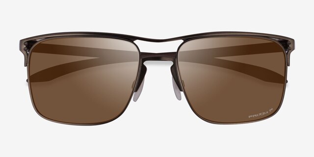 Oakley Holbrook Ti Satin Brown TitaniumSunglass Frames from EyeBuyDirect, Closed View