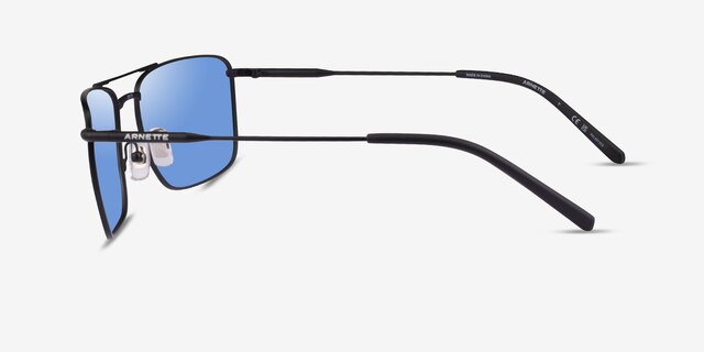 ARNETTE Boulevardier Matte Black MetalSunglass Frames from EyeBuyDirect, Side View
