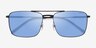 ARNETTE Boulevardier Matte Black MetalSunglass Frames from EyeBuyDirect, Closed View