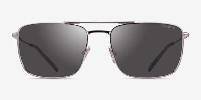 ARNETTE Boulevardier Gunmetal MetalSunglass Frames from EyeBuyDirect, Front View