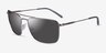 ARNETTE Boulevardier Gunmetal MetalSunglass Frames from EyeBuyDirect, Angle View