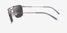 ARNETTE Boulevardier Gunmetal MetalSunglass Frames from EyeBuyDirect, Side View