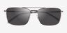 ARNETTE Boulevardier Gunmetal MetalSunglass Frames from EyeBuyDirect, Closed View