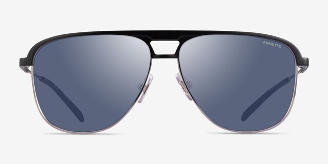 ARNETTE Holboxx Matte Black MetalSunglass Frames from EyeBuyDirect, Front View