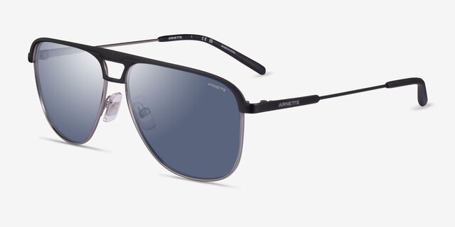 ARNETTE Holboxx Matte Black MetalSunglass Frames from EyeBuyDirect, Angle View