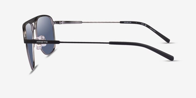 ARNETTE Holboxx Matte Black MetalSunglass Frames from EyeBuyDirect, Side View