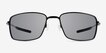 Oakley Square Wire Polished Black MetalSunglass Frames from EyeBuyDirect, Front View