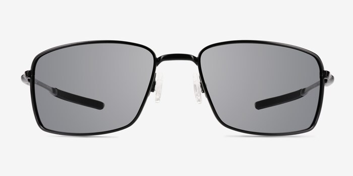 Oakley Square Wire Polished Black Metal Sunglass Frames from EyeBuyDirect