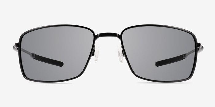 Oakley Square Wire Polished Black Métal Soleil de Lunette de vue d'EyeBuyDirect