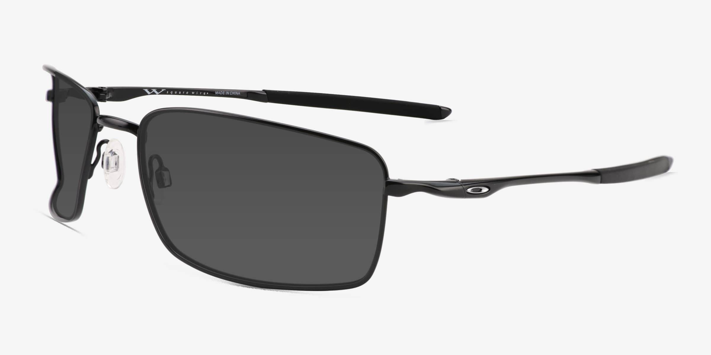 良品　OAKLEY　Square Wire　サングラス　ブラックレンズ OAKLEYオークリーサングラス SQUARE WIRE(スクエアワイヤー)