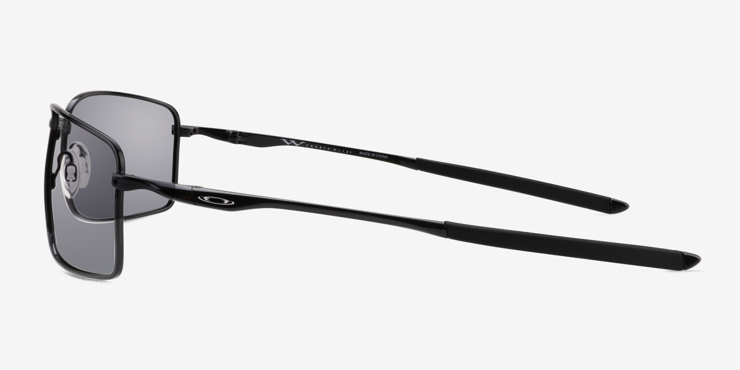 Oakley Square Wire - Rectangle Polished Black Frame