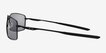 Oakley Square Wire Polished Black MetalSunglass Frames from EyeBuyDirect, Side View
