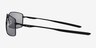 Oakley Square Wire Polished Black MetalSunglass Frames from EyeBuyDirect, Side View