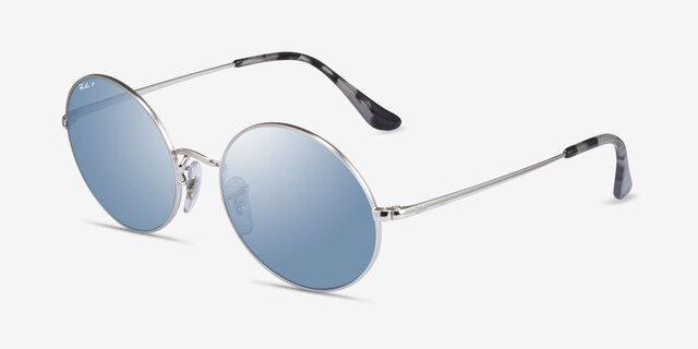 Ray-Ban RB1970 Silver MetalSunglass Frames from EyeBuyDirect, Angle View