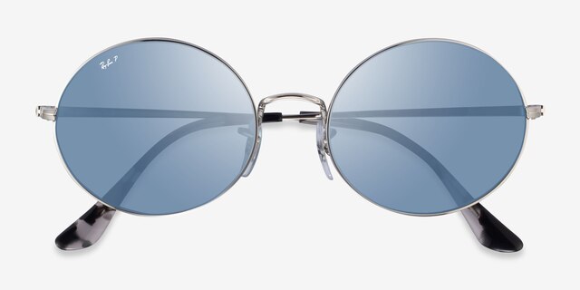 Ray-Ban RB1970 Silver MetalSunglass Frames from EyeBuyDirect, Closed View