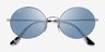 Ray-Ban RB1970 Silver MetalSunglass Frames from EyeBuyDirect, Closed View