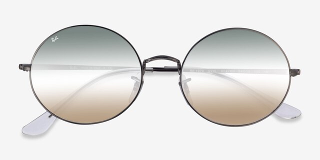 Ray-Ban RB1970 Gunmetal MetalSunglass Frames from EyeBuyDirect, Closed View