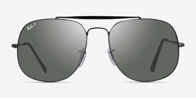 Ray-Ban RB3561 The General Black MetalSunglass Frames from EyeBuyDirect, Front View
