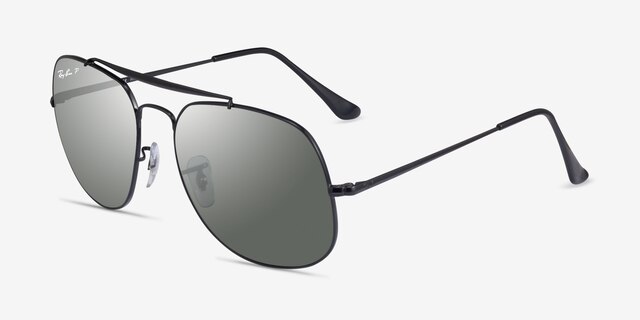 Ray-Ban RB3561 The General Black MetalSunglass Frames from EyeBuyDirect, Angle View