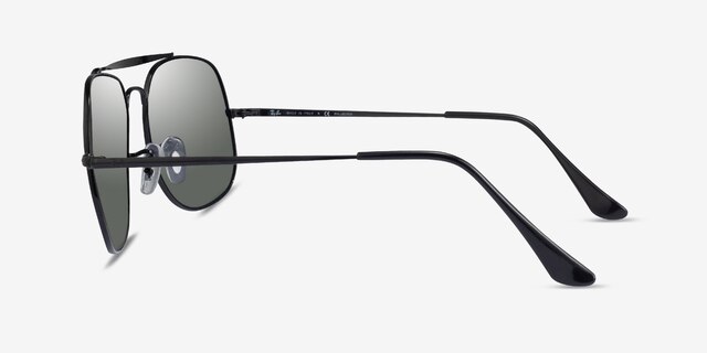 Ray-Ban RB3561 The General Black MetalSunglass Frames from EyeBuyDirect, Side View