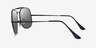 Ray-Ban RB3561 The General Black MetalSunglass Frames from EyeBuyDirect, Side View