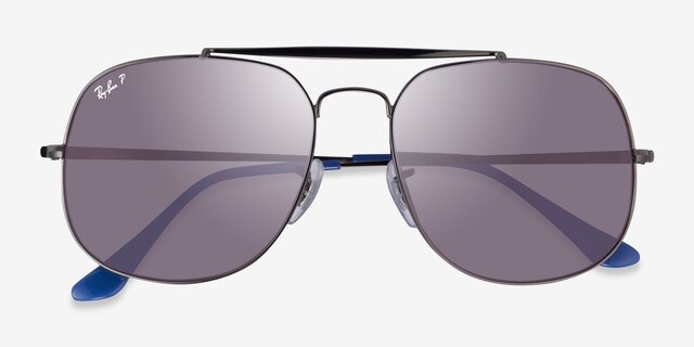 Ray-Ban RB3561 The General Gunmetal MetalSunglass Frames from EyeBuyDirect, Closed View