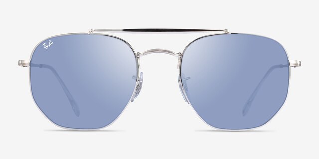 Ray-Ban RB3648 The Marshal Silver MetalSunglass Frames from EyeBuyDirect, Front View