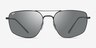 Ray-Ban RB3666 Black MetalSunglass Frames from EyeBuyDirect, Front View