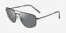 Ray-Ban RB3666 Black MetalSunglass Frames from EyeBuyDirect, Angle View