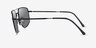 Ray-Ban RB3666 Black MetalSunglass Frames from EyeBuyDirect, Side View