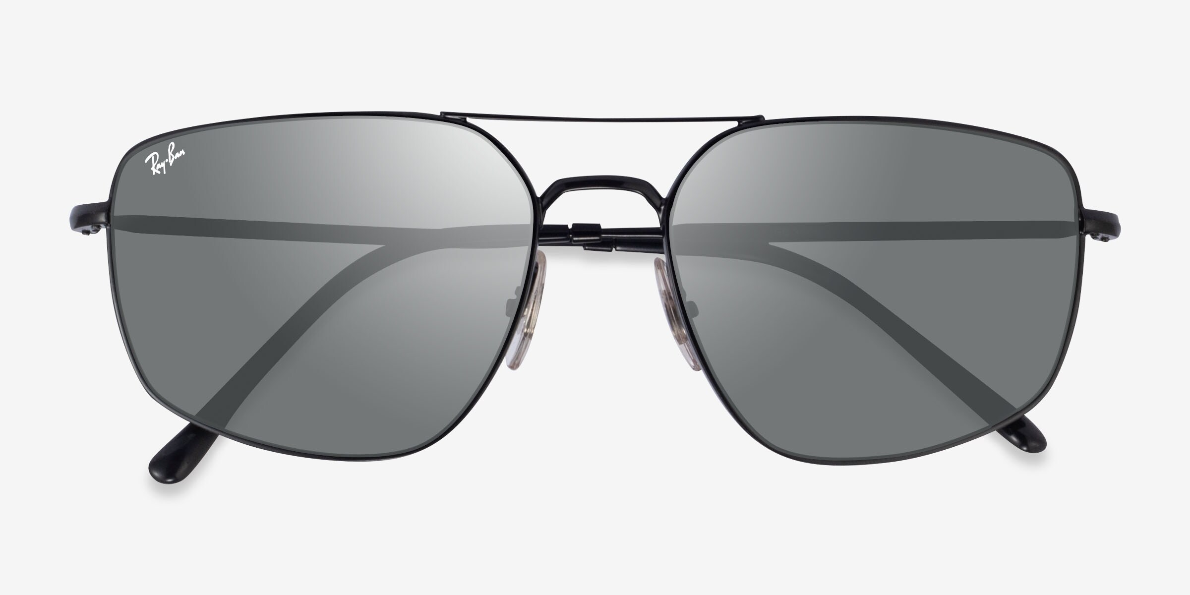 Ray-Ban RB3666 - Aviator Black Frame Prescription Sunglasses