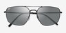 Ray-Ban RB3666 Black MetalSunglass Frames from EyeBuyDirect, Closed View