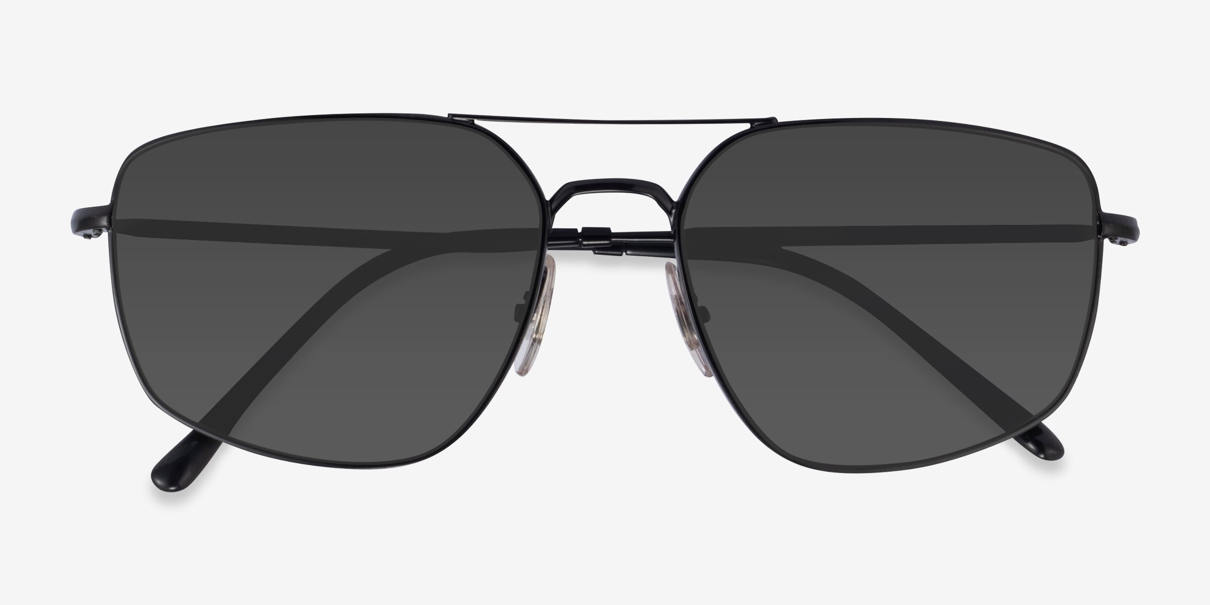 Ray Ban USA製　81250630N06S Ray-Ban RB3666 - Aviator Black Frame Prescription Sunglasses