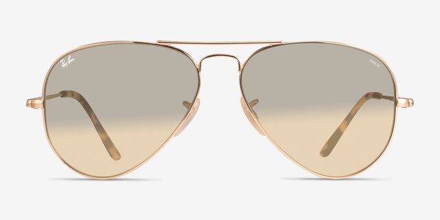 Ray-Ban RB3689 Arista Gold MetalSunglass Frames from EyeBuyDirect, Front View