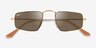 Ray-Ban RB3957 Julie Legend Gold MetalSunglass Frames from EyeBuyDirect, Closed View