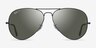 Ray-Ban RB3025 Aviator Shiny Black MetalSunglass Frames from EyeBuyDirect, Front View