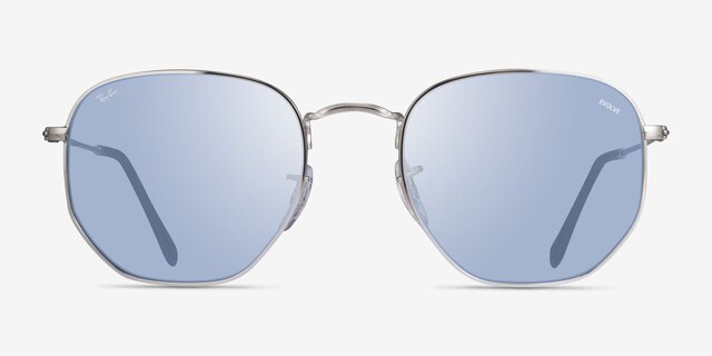 Ray-Ban RB3548 Shiny Silver MetalSunglass Frames from EyeBuyDirect, Front View