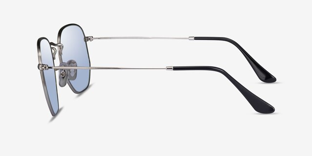 Ray-Ban RB3548 Shiny Silver MetalSunglass Frames from EyeBuyDirect, Side View