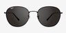 Ray-Ban RB3809 Black MetalSunglass Frames from EyeBuyDirect, Front View