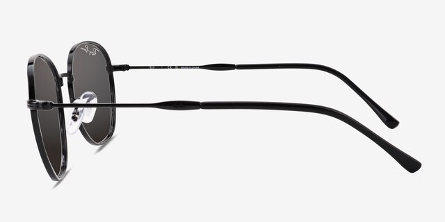 Ray-Ban RB3809 Black MetalSunglass Frames from EyeBuyDirect, Side View