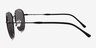 Ray-Ban RB3809 Black MetalSunglass Frames from EyeBuyDirect, Side View