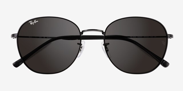 Ray-Ban RB3809 Black MetalSunglass Frames from EyeBuyDirect, Closed View