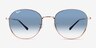 Ray-Ban RB3809 Rose Gold MetalSunglass Frames from EyeBuyDirect, Front View
