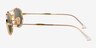 Ray-Ban RB3719 Shiny Gold MetalSunglass Frames from EyeBuyDirect, Side View