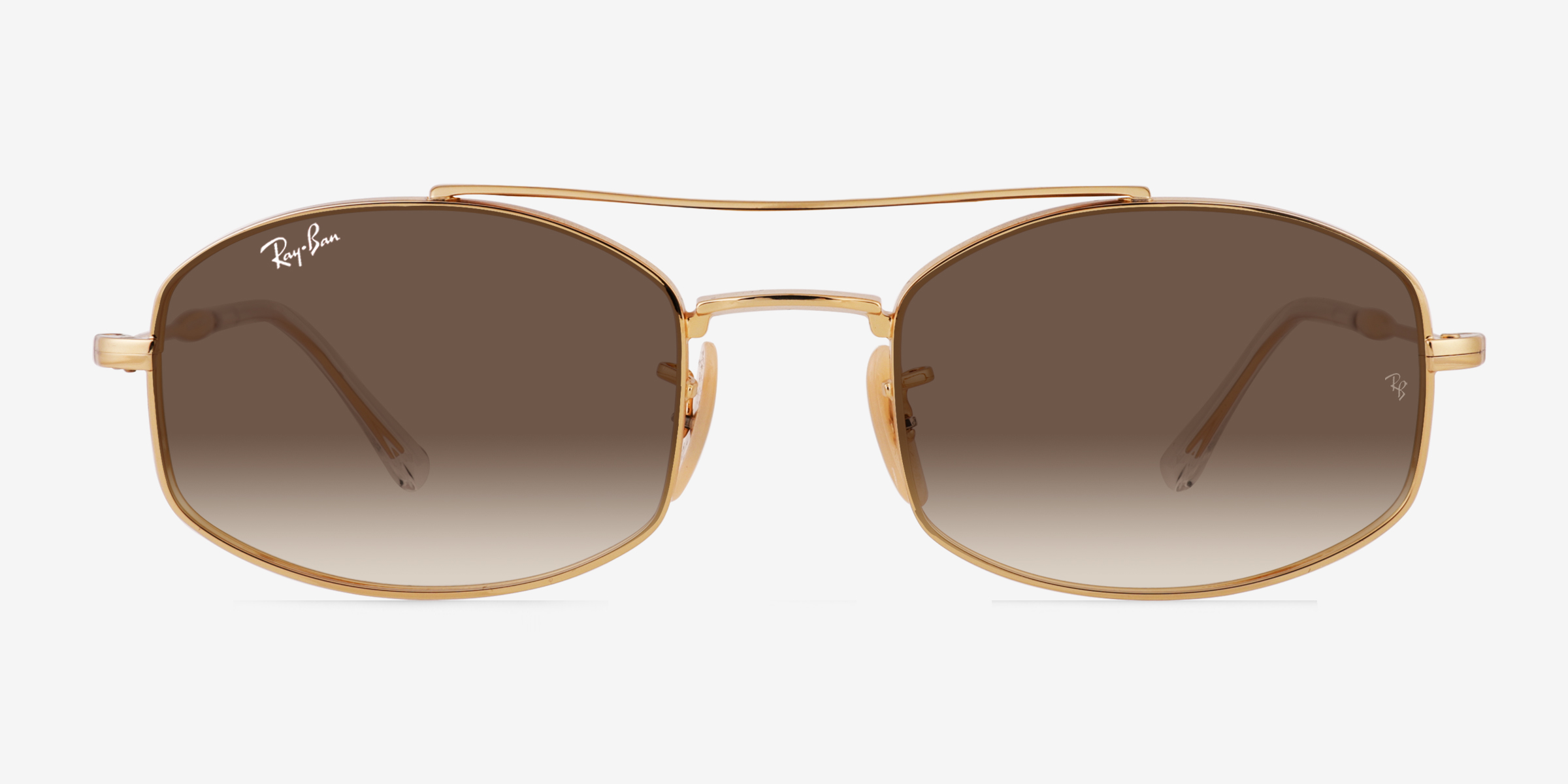 Ray Ban Rb3719 Aviator Gold Frame Prescription Sunglasses Eyebuydirect 2365