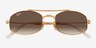 Ray-Ban RB3719 Gold MetalSunglass Frames from EyeBuyDirect, Closed View